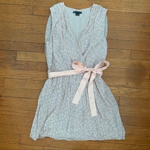 Armani Exchange Leopard Print Dress in Grey